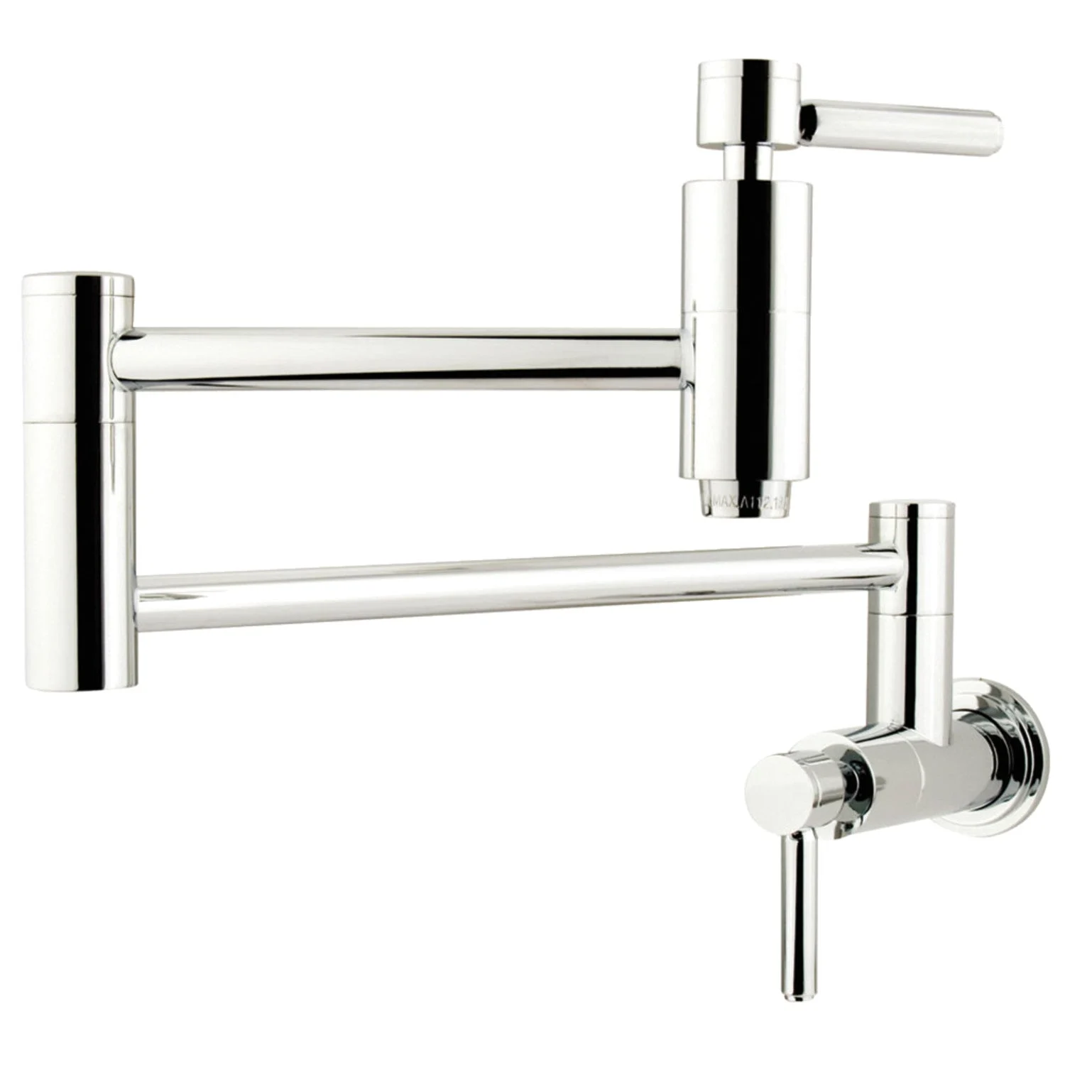 Kingston Brass KS8101DL Concord Wall Mount Pot Filler Kitchen Faucet, Polished Chrome