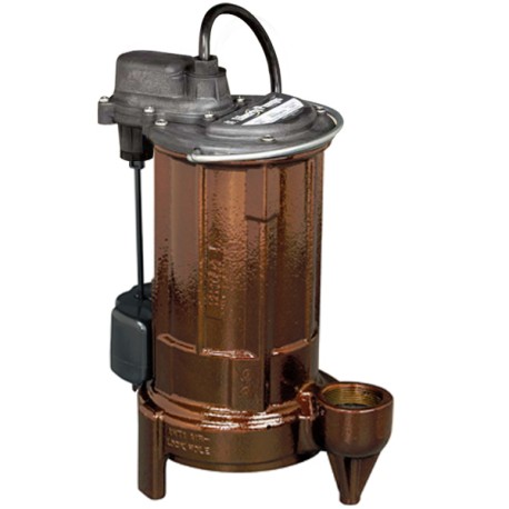 Automatic Sump/Effluent Pump w/ Vertical Float Switch, 25' cord, 3/4 HP, 115V