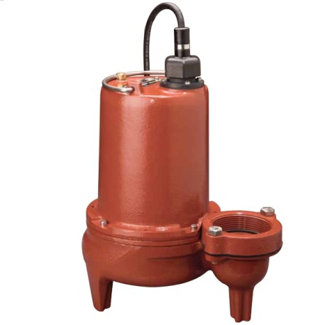 Manual High Head Sewage Pump, 25' cord, 1 HP, 2" Discharge, 208/230V