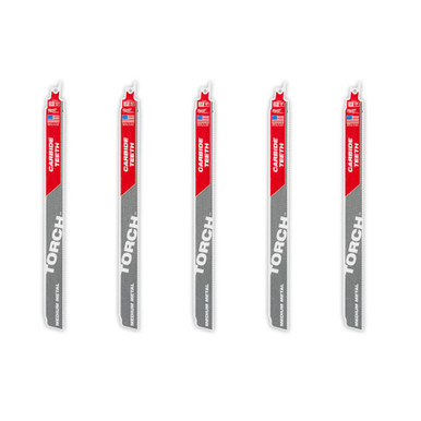 Milwaukee 48-00-5553 12 in 10TPI TORCH Carbide Teeth 5pk