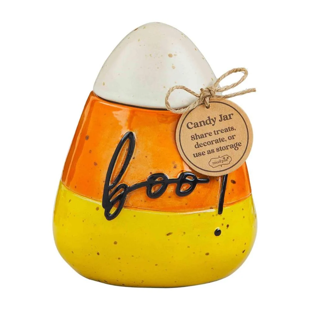 Mud Pie Candy Corn Candy Jar