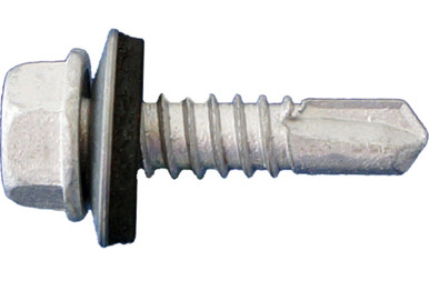 Opens dialog Daggerz NEOSDCT08100 - #8 x 1" Hex Washer Head Self-Drill Screws w/Bonded Washer 3500ct
