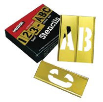 2" 45PC LETTER & NUMBERSTENCIL SET BRASS 10071