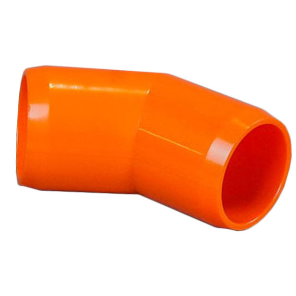 Orange 1-1/4" Furniture Fitting 45 Elbow (FF-45-012-ORANGE)