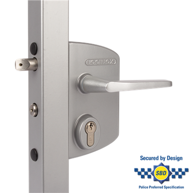 Locinox P00015067-SILV Surface mounted anti-panic gate lock - LPKQ40U2LVSZPU