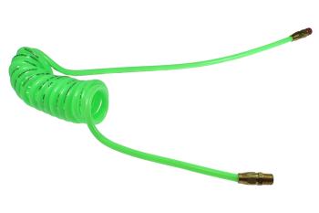 CO PR38-304A-G Flexcoil, 3/8" ID x 30', 1/4" MPT Rigid & Swivel, Green