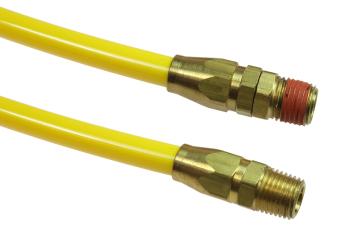 CO PR14-10A-Y Flexcoil 1/4" ID x 10' 1/4" MPT Swivel x Rigid Yellow