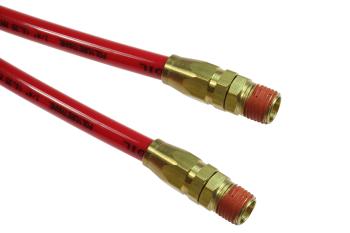 CO PR38-204B-R Flexcoil, 3/8" ID x 20', 1/4" MPT Swivel Reusable, Red