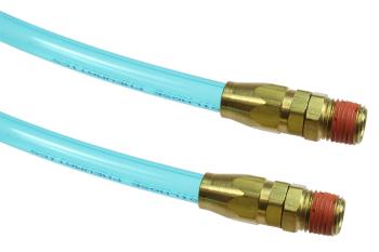 CO PR516-15B-T Flexcoil 5/16" ID x 15' 3/8" MPT Swivel Reusable Transparent Blue
