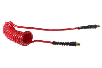 CO PU14-5A-R Flexcoil 1/4" ID x 5' 1/4" MPT Rigid x Swivel Red