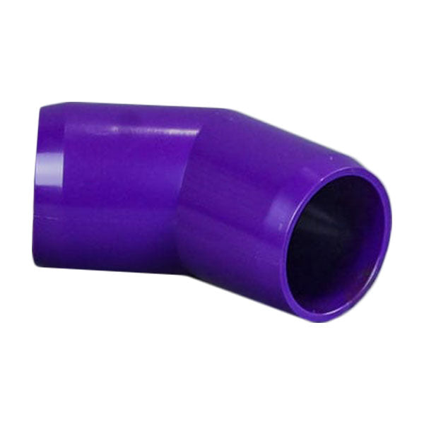 Purple 1-1/2" Furniture Fitting 45 Elbow (FF-45-015-PURPLE)