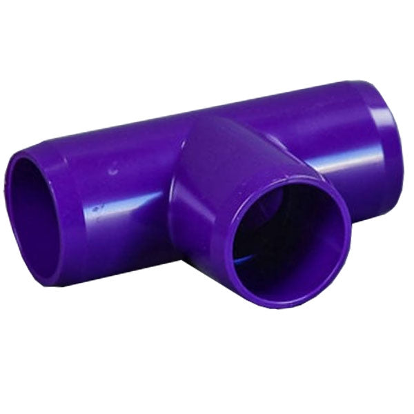 Purple 1-1/4" Furniture Fitting Tee (FF-T-012-PURPLE)