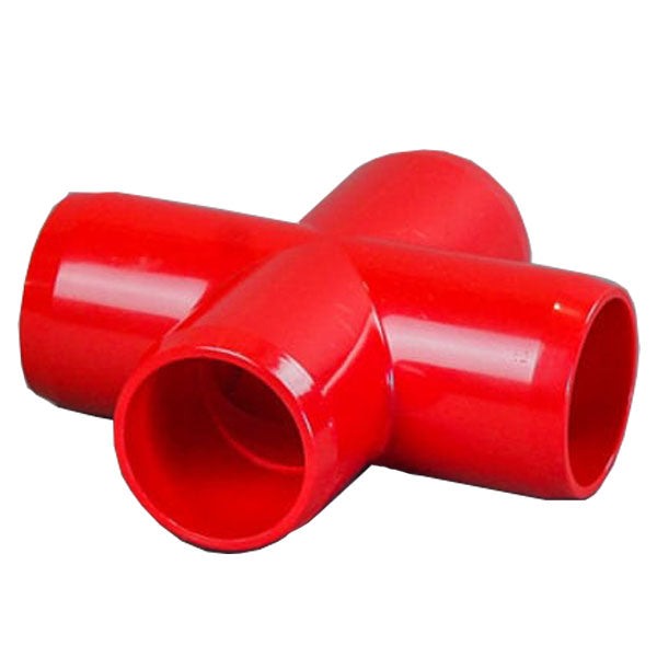 Red 1" Furniture Fitting Cross (FF-X-010-RED)