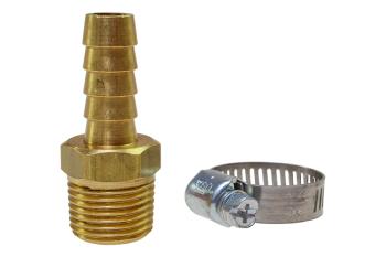 CO RK05 Hose Repair Kit 1/2" ID x 1/2" MPT Barb and Clamp