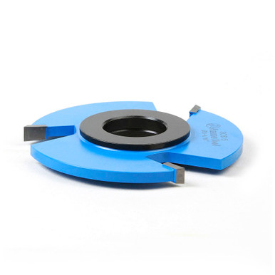 Opens dialog Amana SC615 Carbide Tipped 3-Wing Straight Edge 3-9/16 D x 1/4 CH x 1 & 1-1/4 Bore Shaper Cutter