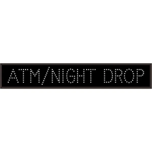 Signal-Tech 32661 TCL742W-127/120-277VAC ATM/NIGHT DROP Outdoor Blank-out LED Direct-view Sign