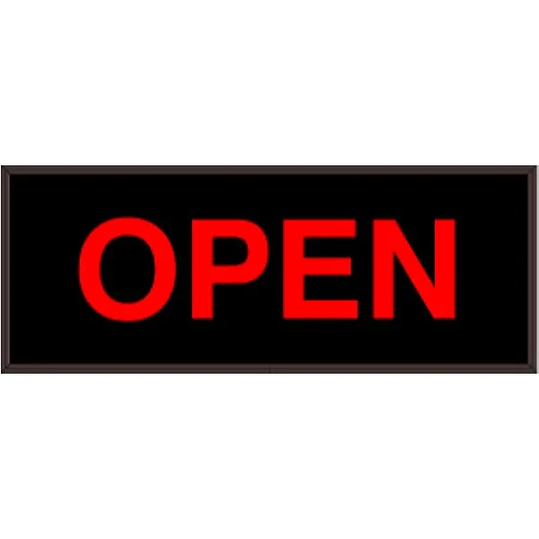 Signal-Tech 33477 PHX718R-180/120-277VAC OPEN Outdoor Blank-out LED Backlit Sign