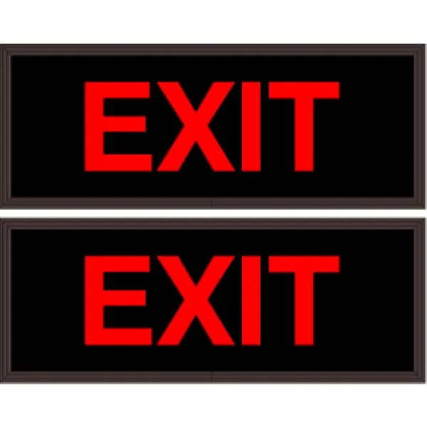 Signal-Tech 33497 PHX718DRR-190/120-277VAC EXIT | EXIT Outdoor Blank-out LED Backlit Sign