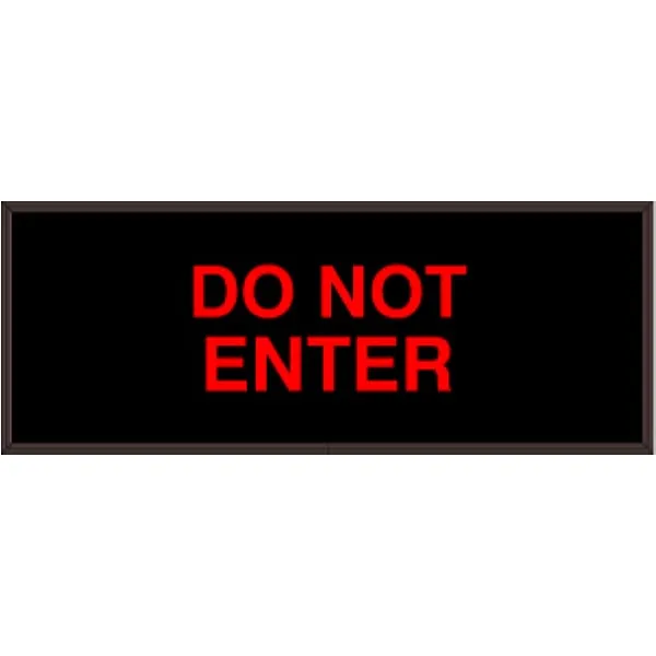 Signal-Tech 34196 PHX718R-130/120-277VAC DO NOT ENTER Outdoor Blank-out LED Backlit Sign