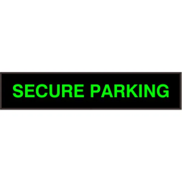 Signal-Tech 34289 PHX734G-I563/120-277VAC SECURE PARKING Outdoor Blank-out LED Backlit Sign