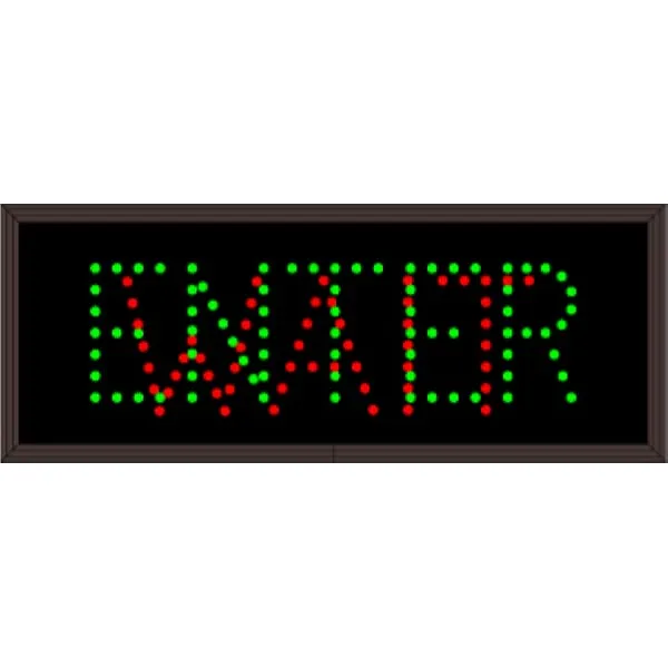 Signal-Tech 34392 TCL718GR-835/12-24VDC ENTER | WAIT Outdoor Blank-out LED Direct-view Sign