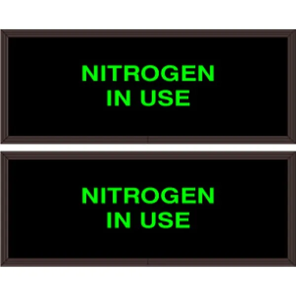 Signal-Tech 34408 PHX718DGG-I604 NITROGEN IN USE | NITROGEN IN USE Outdoor Blank-out LED Backlit Sign