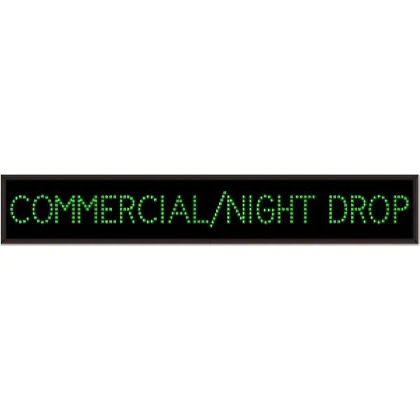 Signal-Tech 34820 TCL742G-I721 COMMERCIAL/NIGHT DROP Outdoor Blank-out LED Direct-view Sign