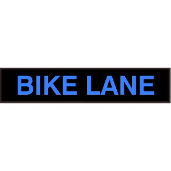 Signal-Tech 35038 PHX734B-I780/120-277VAC BIKE LANE Outdoor Blank-out LED Backlit Sign