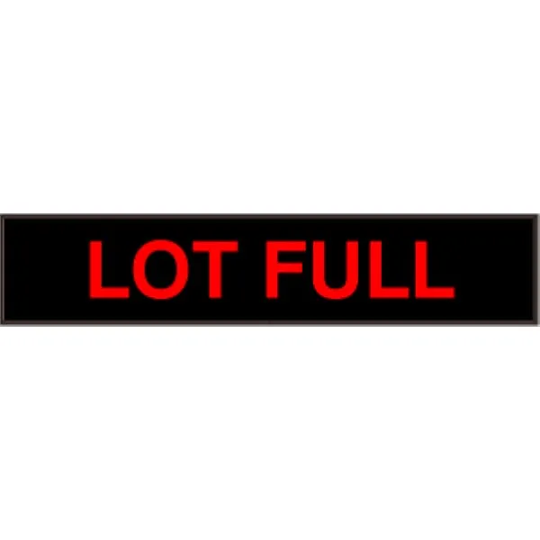 Signal-Tech 35050 PHX734R-145/120-277VAC LOT FULL Outdoor Blank-out LED Backlit Sign