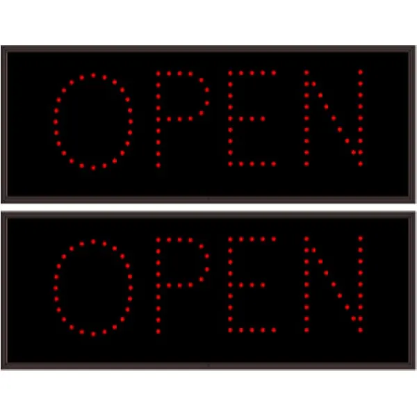Signal-Tech 35197 TCL1026DRR-180/120-277VAC OPEN | OPEN Outdoor Blank-out LED Direct-view Sign