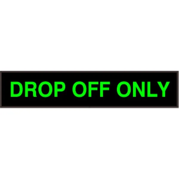 Signal-Tech 35422 PHX734G-D235/120-277VAC DROP OFF ONLY Outdoor Blank-out LED Backlit Sign