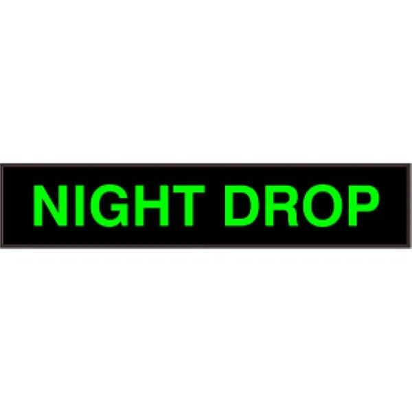 Signal-Tech 35452 PHX734G-271/120-277VAC NIGHT DROP Outdoor Blank-out LED Backlit Sign