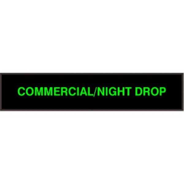 Signal-Tech 35549 PHX734G-I721/120-277VAC COMMERCIAL/NIGHT DROP Outdoor Blank-out LED Backlit Sign