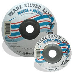 5 x 1/8 x 7/8 Silver Line™ AO Depressed Center Wheels, A24R, 25/Box, Pipeline