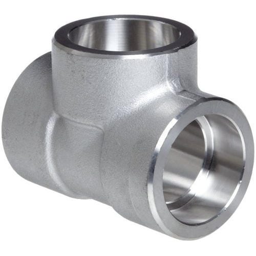 1" x 1/4" 3000# Socket Weld Reducing Forged Carbon Steel Tee