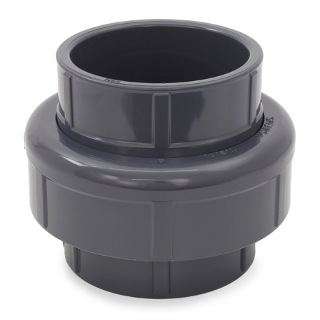 4" PVC (Sch 80) Socket Union w/ EPDM O-ring