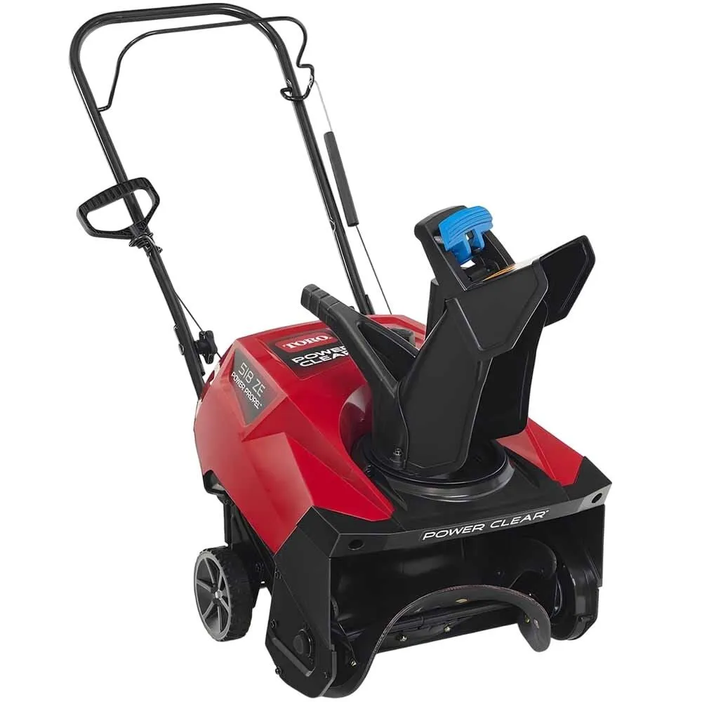 Toro 518 ZE Power Clear Snow Blower Gas Single Stage Electric Start 18in