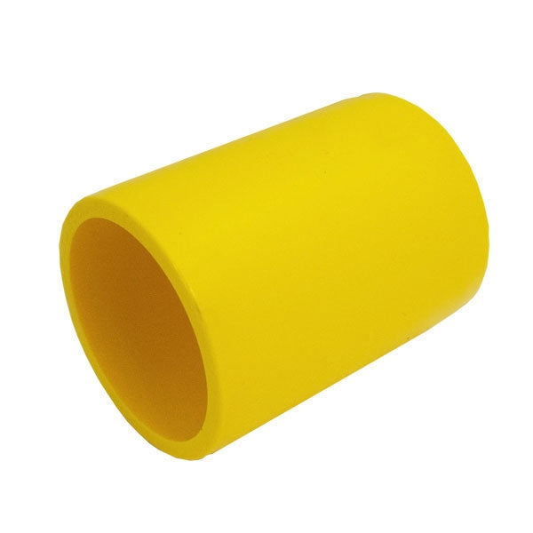 Yellow 1-1/2" Furniture Fitting External Coupling (FF-CO-015-YELLOW)