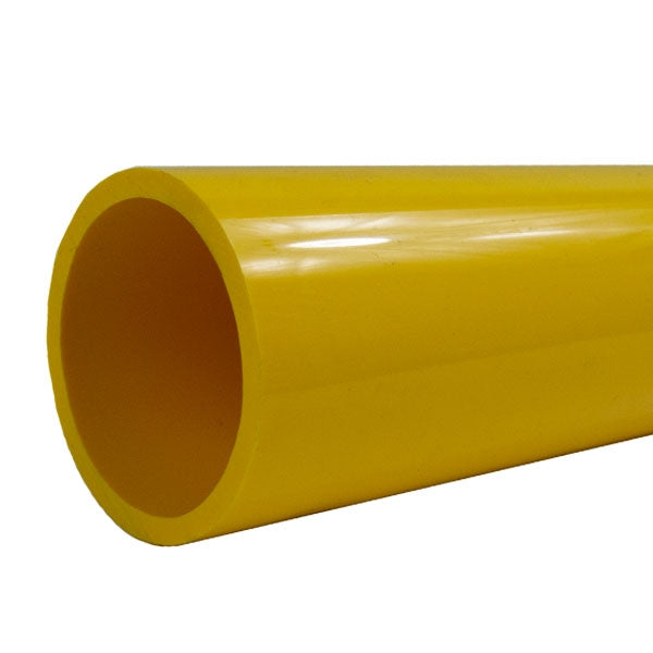 1/2" Yellow Sch 40 Furniture Grade Pipe - 5ft (FF-5FT-005-YELLOW)